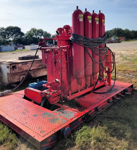 Used American Completion Tools Accumulator Skidded