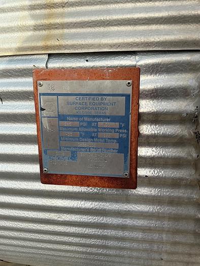 Used 36" X 12' X 285 PSI, HZ Separator