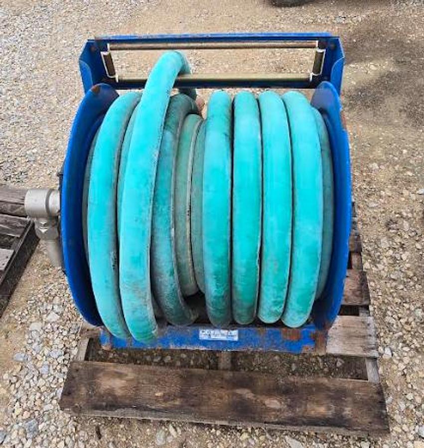 Used 2" Hydraulic Hose w/Valve on Cox Reel