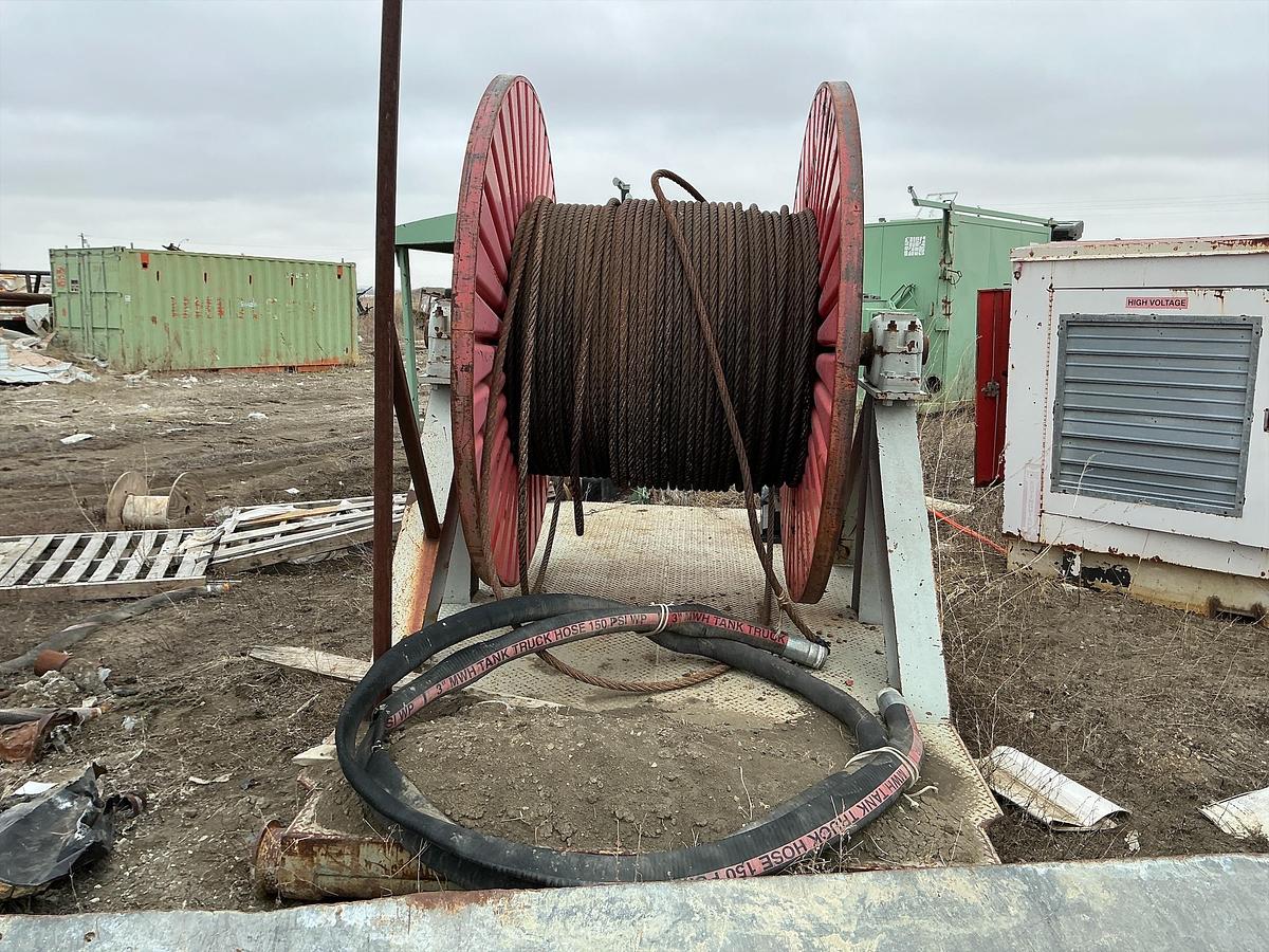 Used Wire Rope Drill Line Spool 