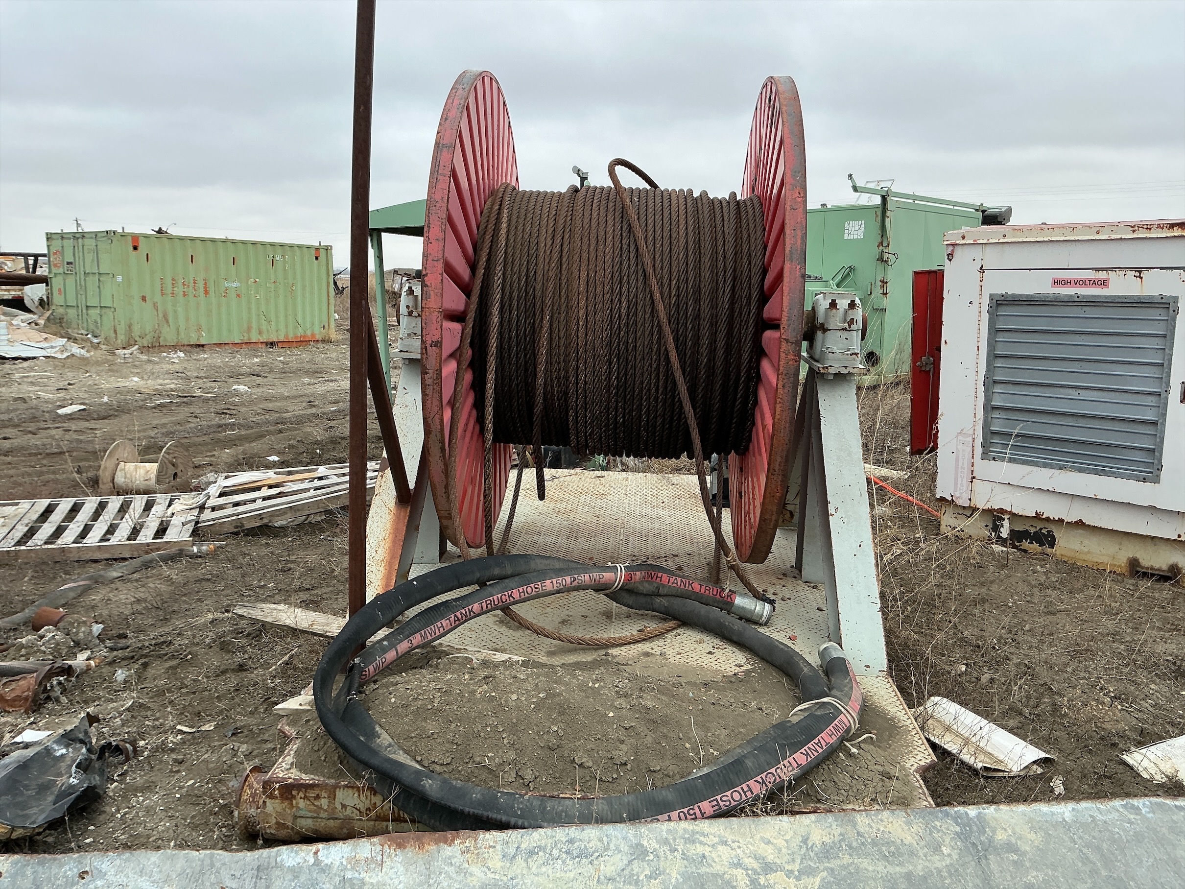 Used Wire Rope Drill Line Spool
