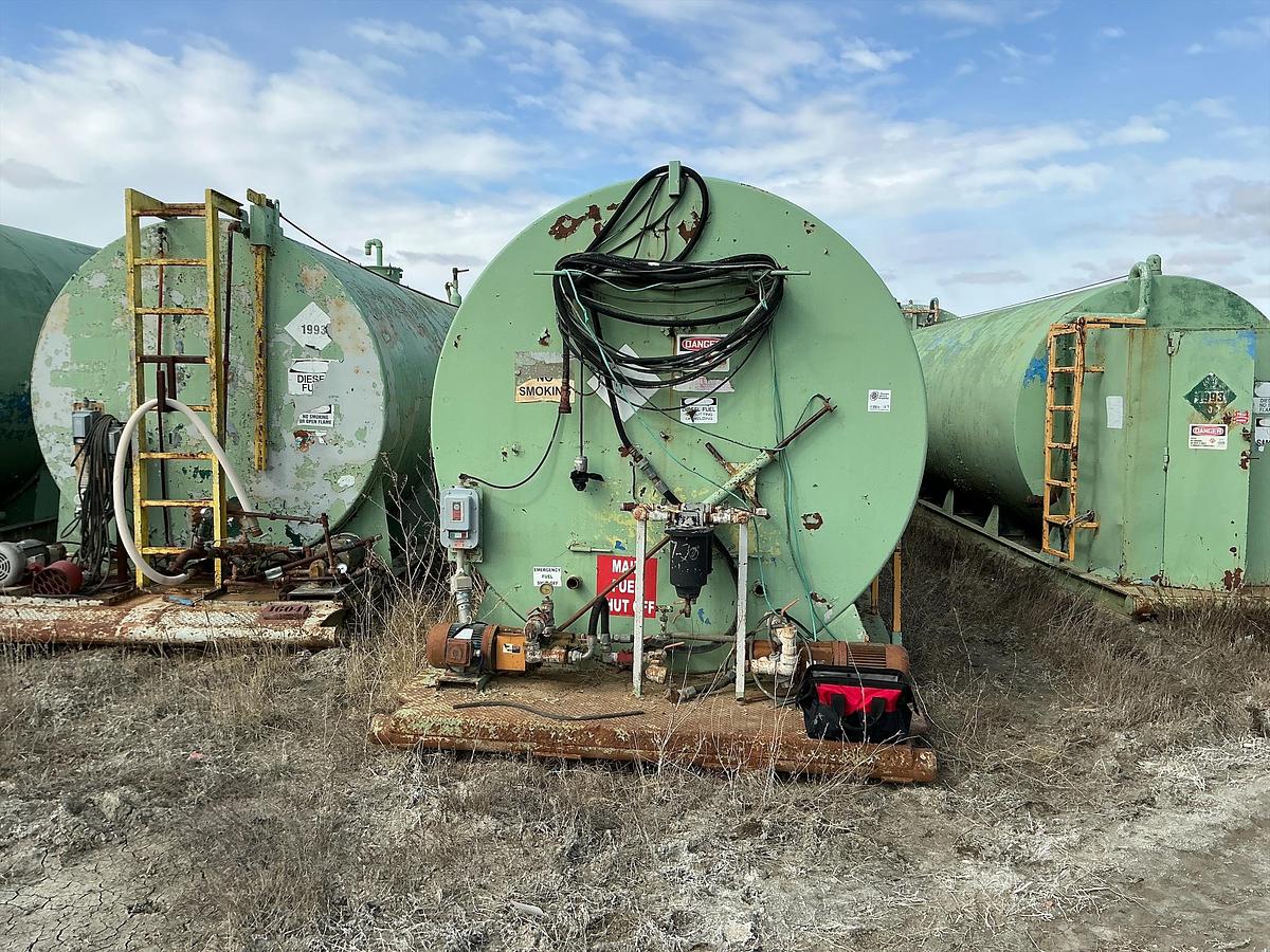 Used 12,000 Gallon Welded Steel Diesel Fuel Tank