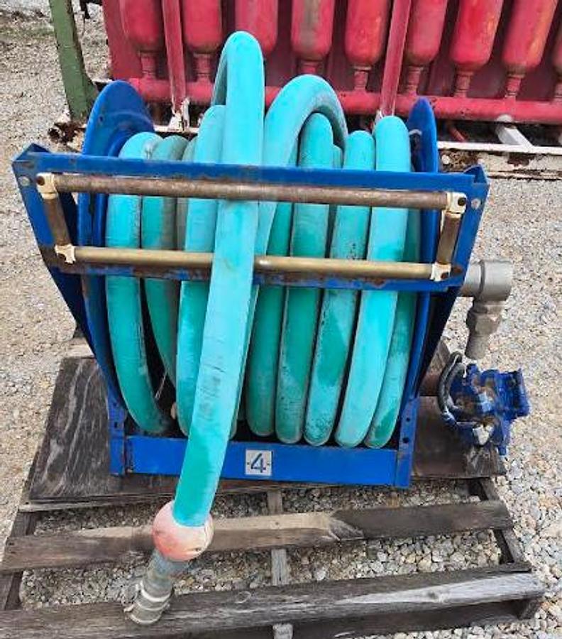 Used 2" Hydraulic Hose w/Valve on Cox Reel