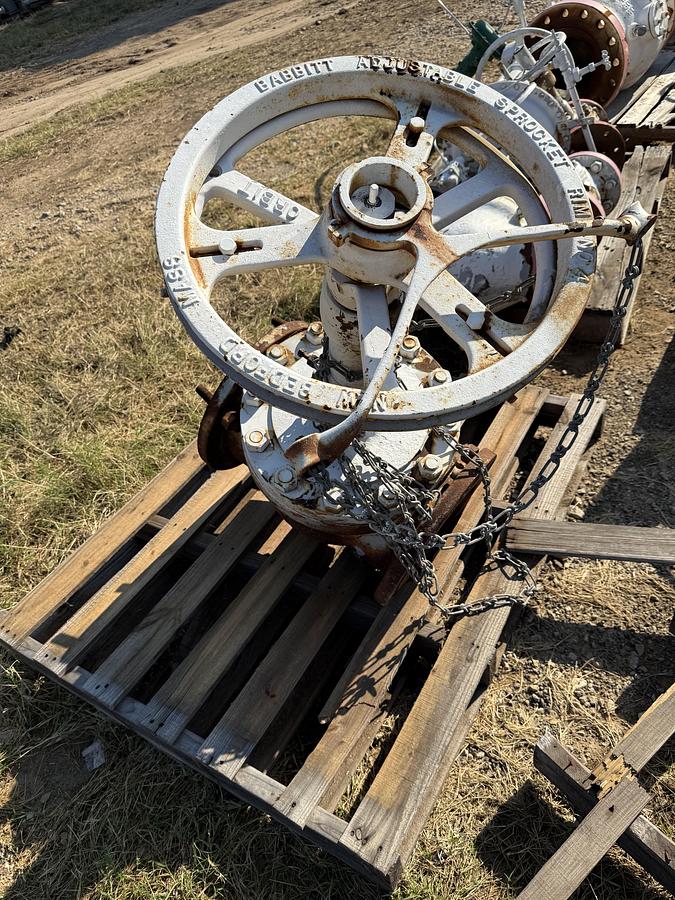Used Babbitt Cain Adjustable Sprocket Valve