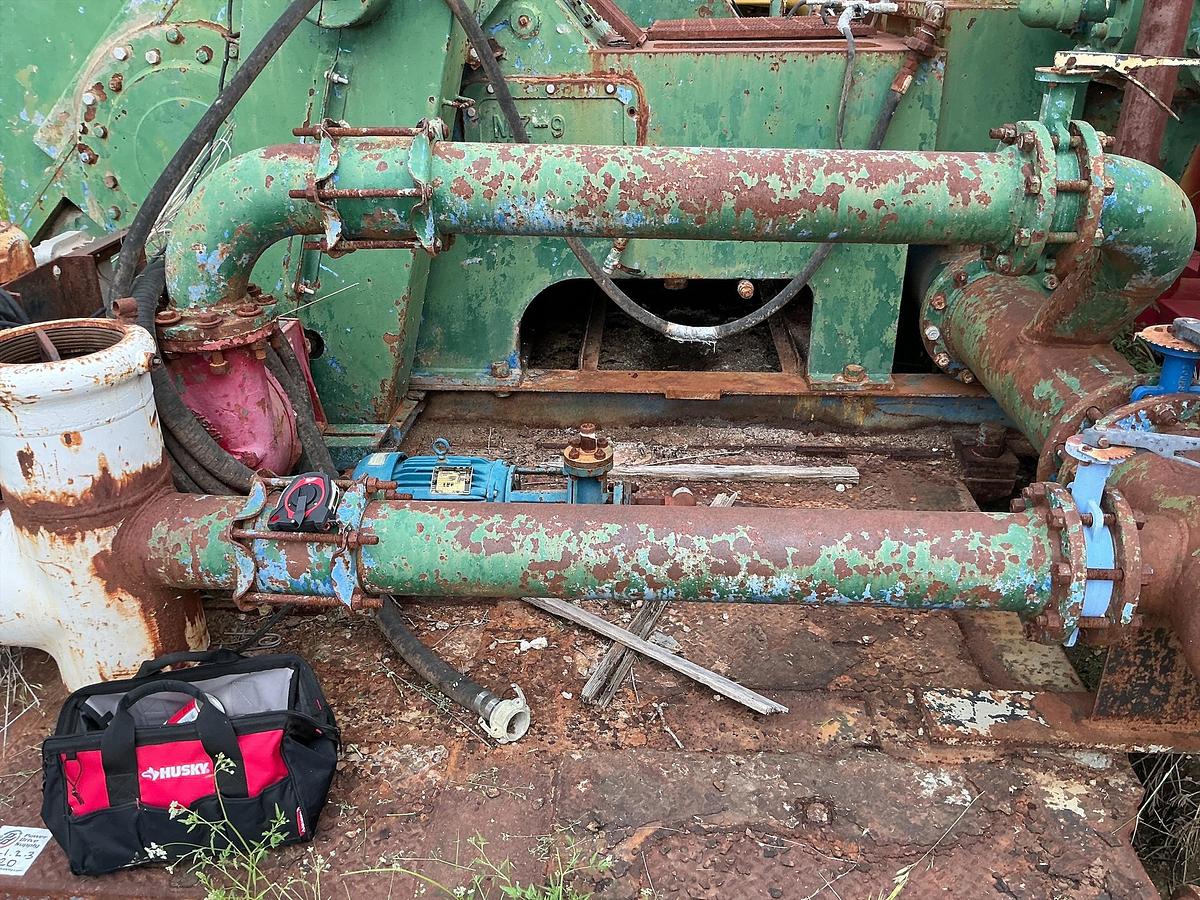 Used Cat D398 PC Diesel Engine Mud Pump on Skid