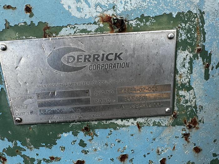 Used Derrick Corporation FL504 Shaker