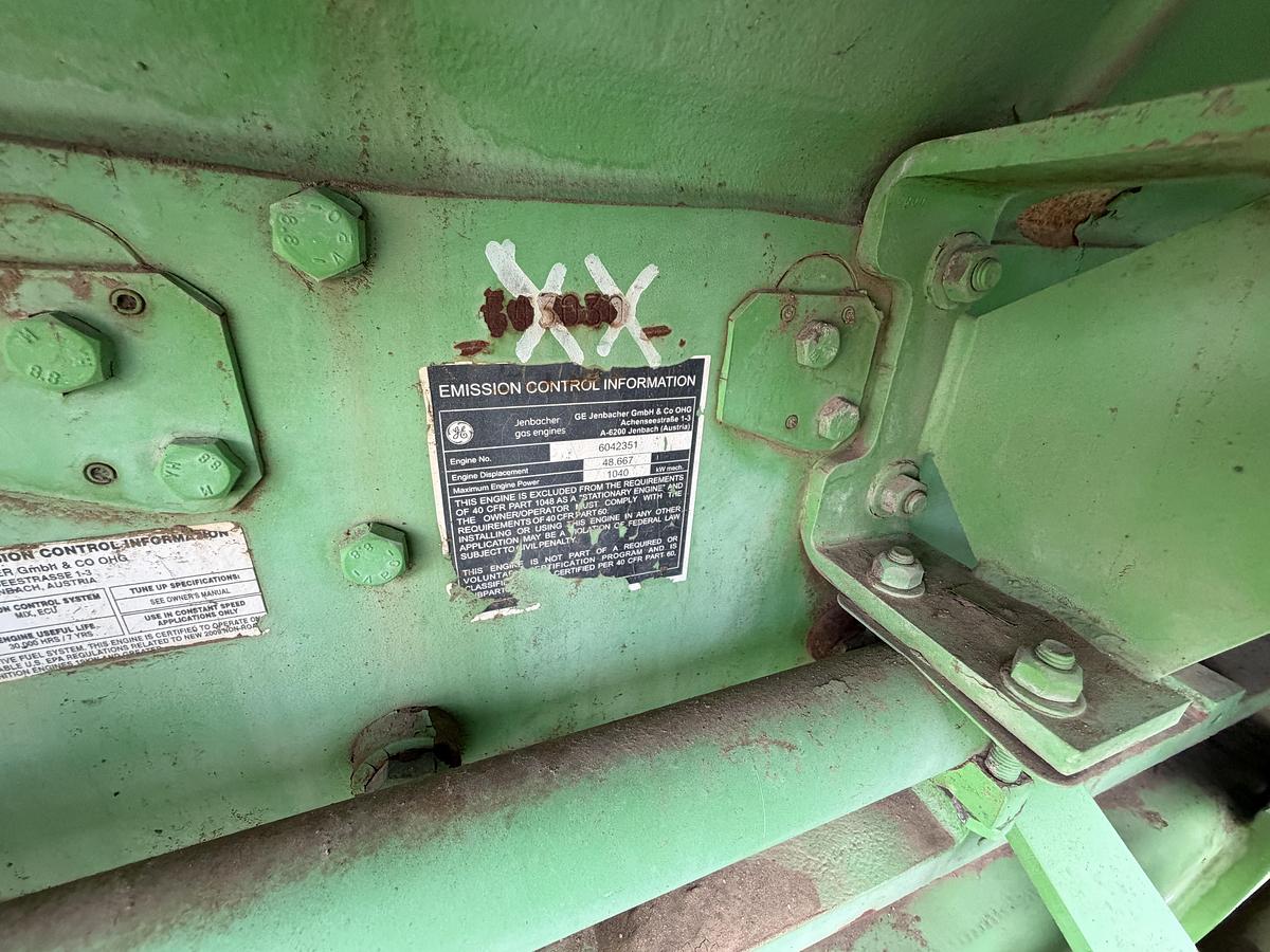 Used 2011 General Electric Jenbacher JGS 320 GS Natural Gas Generator 1712KW