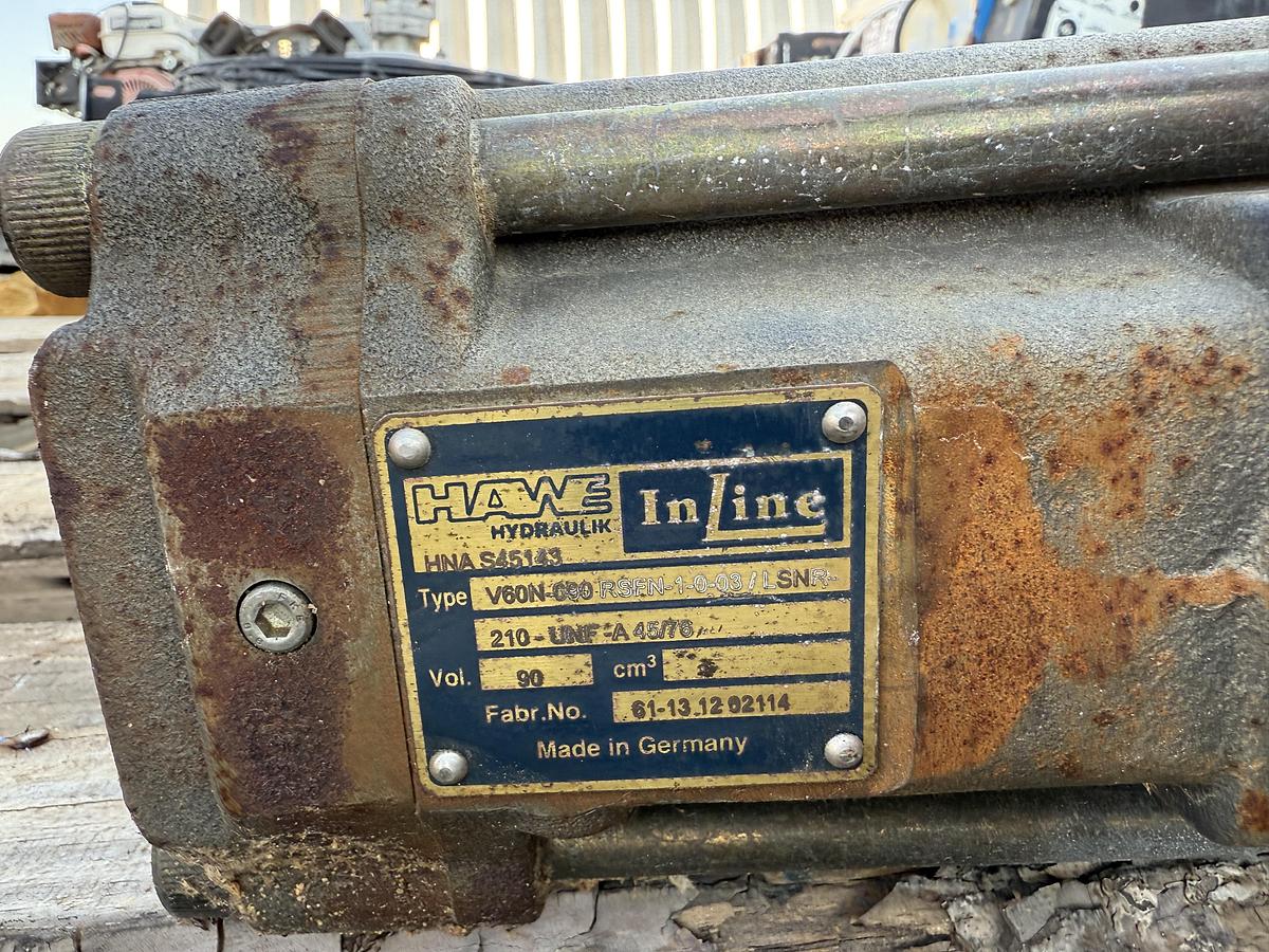 Used Hawe Hydraulic Piston Pump V60N-090, Ingersoll Rand Air Starter & Electric Pump
