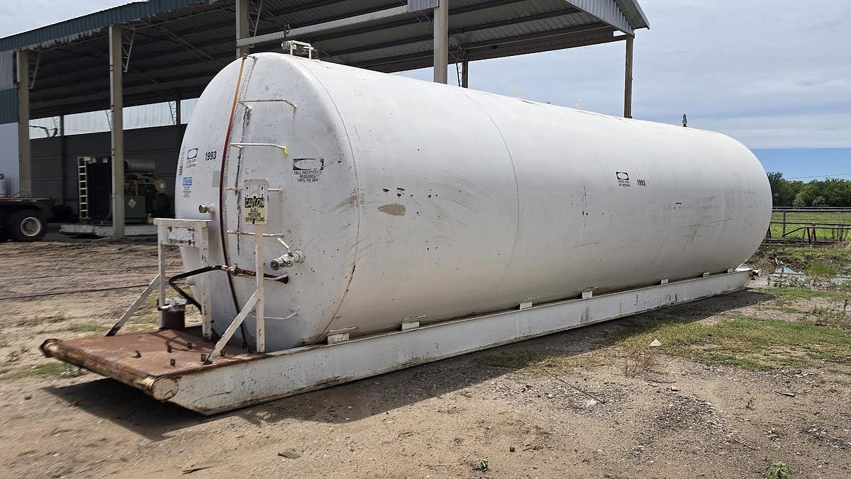 Used 12,000 Gallon Skidded Fuel Tank