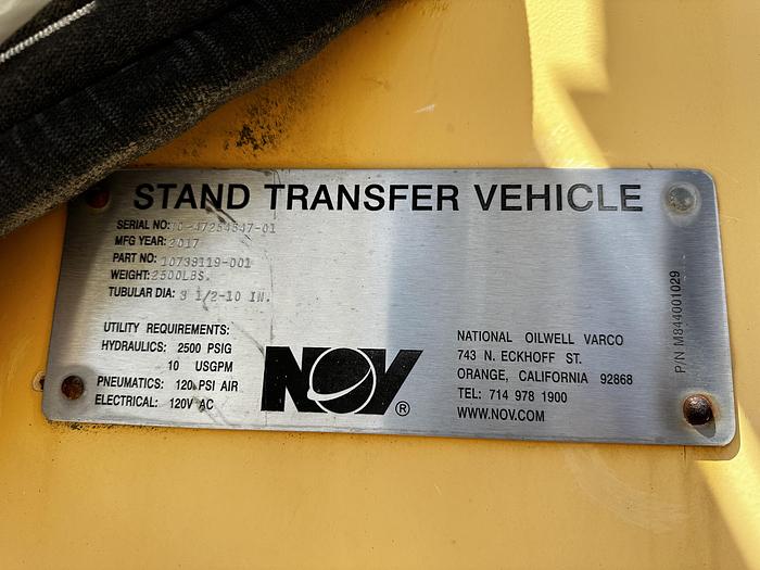 Used 2017 NOV Racking Board STV, Standard Transfer Vehicle