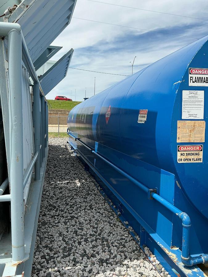 Used Welded Steel Fuel Tank on Skids