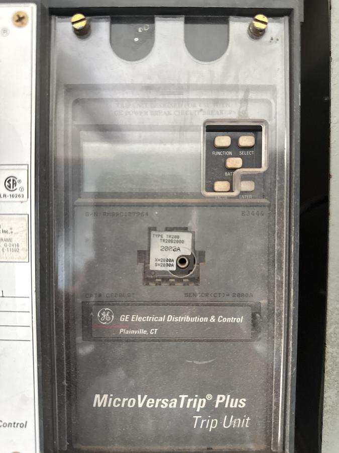 Used General Electric 2000 amp