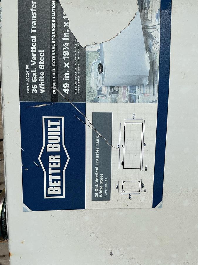 Used Better Built Vertical Transfer Tank