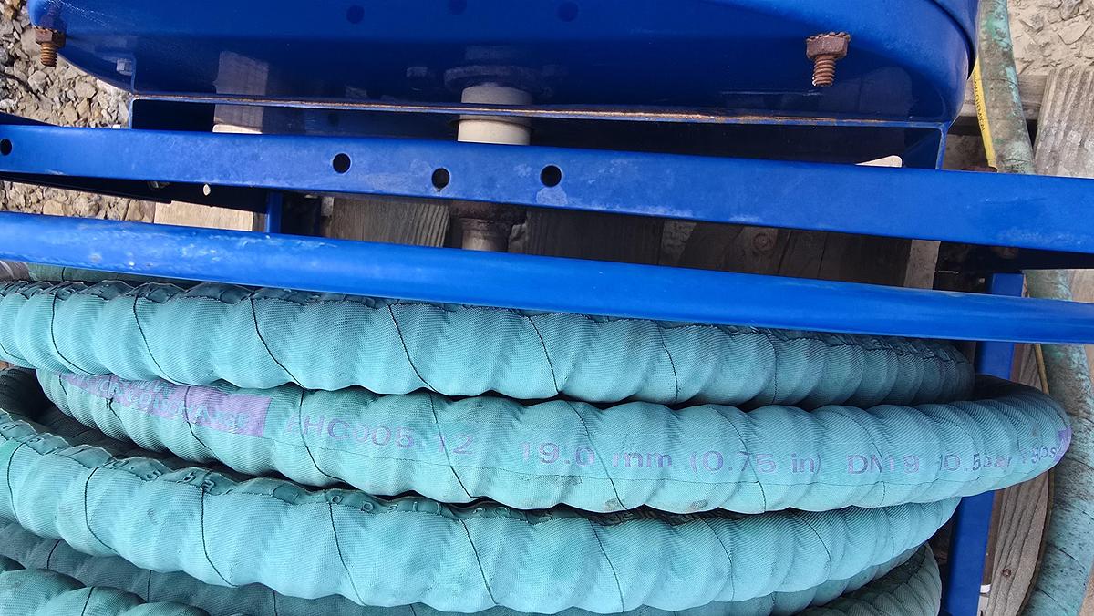 Used 3/4" Hydraulic Hose on Reel