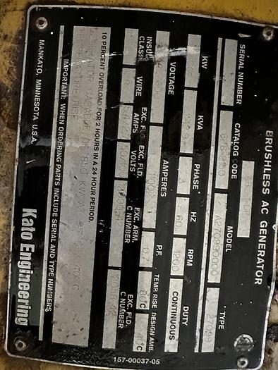 Used 2001 Cat 3508-B 800KW Generator