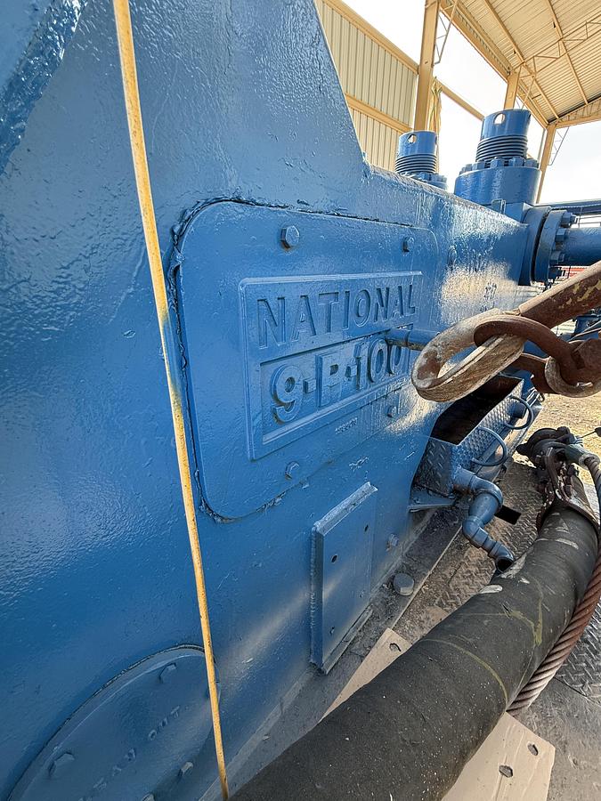 Used National Oilwell 9-P-100 Triplex Mud Pump