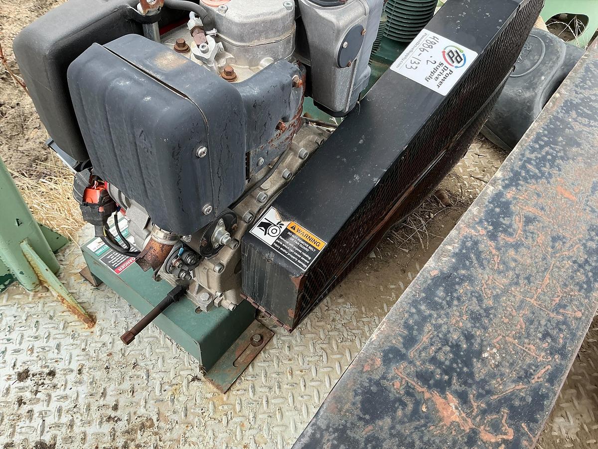 Used Welded Steel Air Compressor w/Shed 
