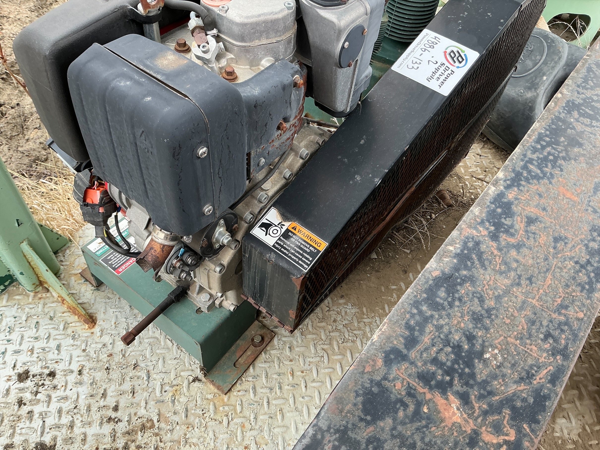 Used Welded Steel Air Compressor w/Shed 