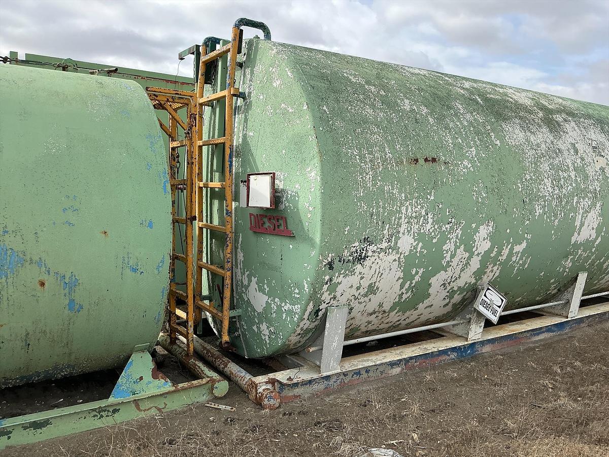 Used 15,000 Gallon Fuel Tank, Welded Steel