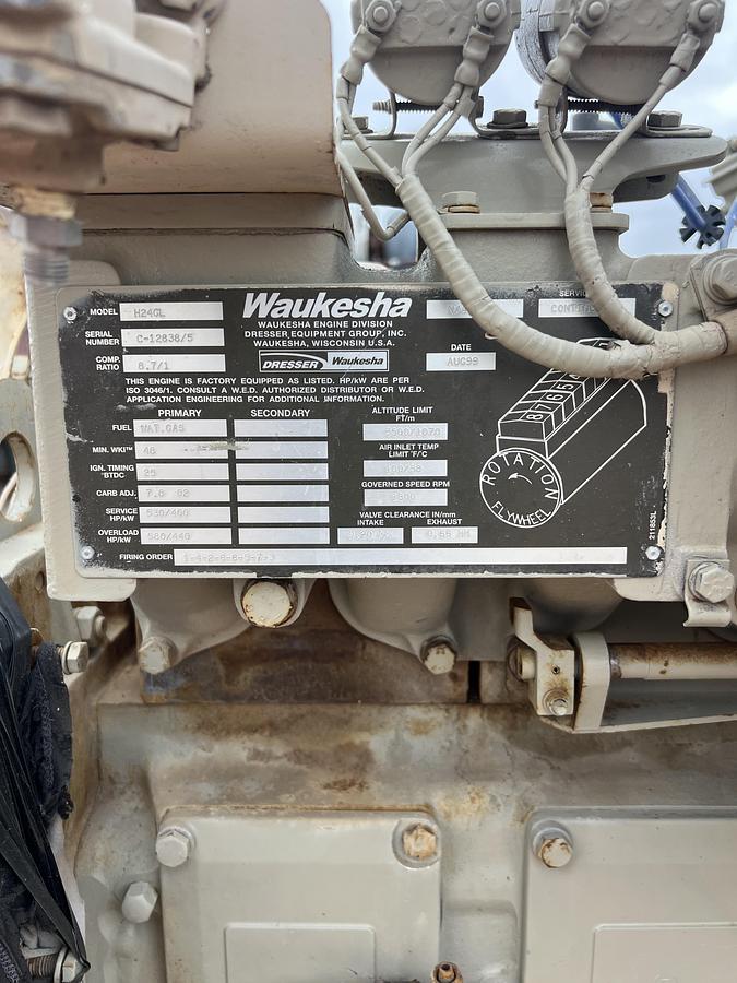 Used WAUKESHA H24 NATURAL GAS ENGINE H24GL