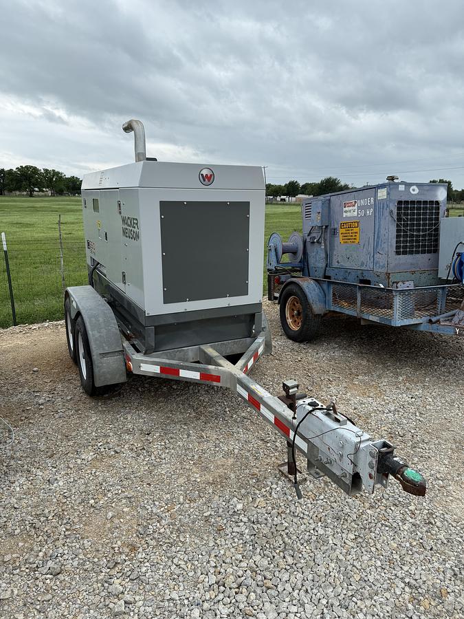 Used 2009 Wacker Neuson G50 Generator Trailered