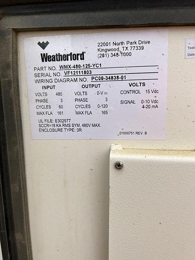 Used 2016 Weatherford RotaFlex SLS 900