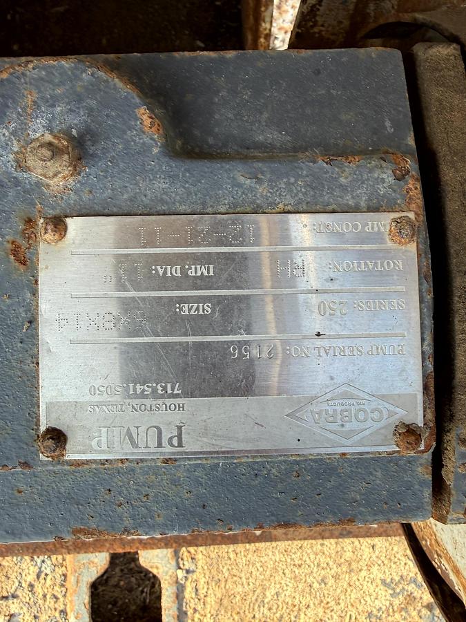 Used Cobra Centrifugal Pump