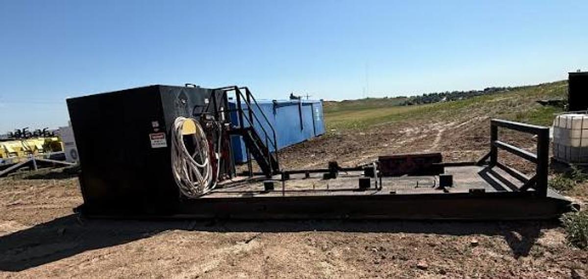 Used Fuel tank Skid Mounted