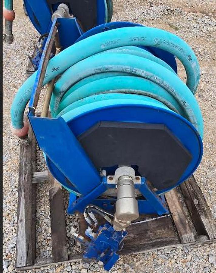 Used 2" Hydraulic Hose w/Valve on Cox Reel