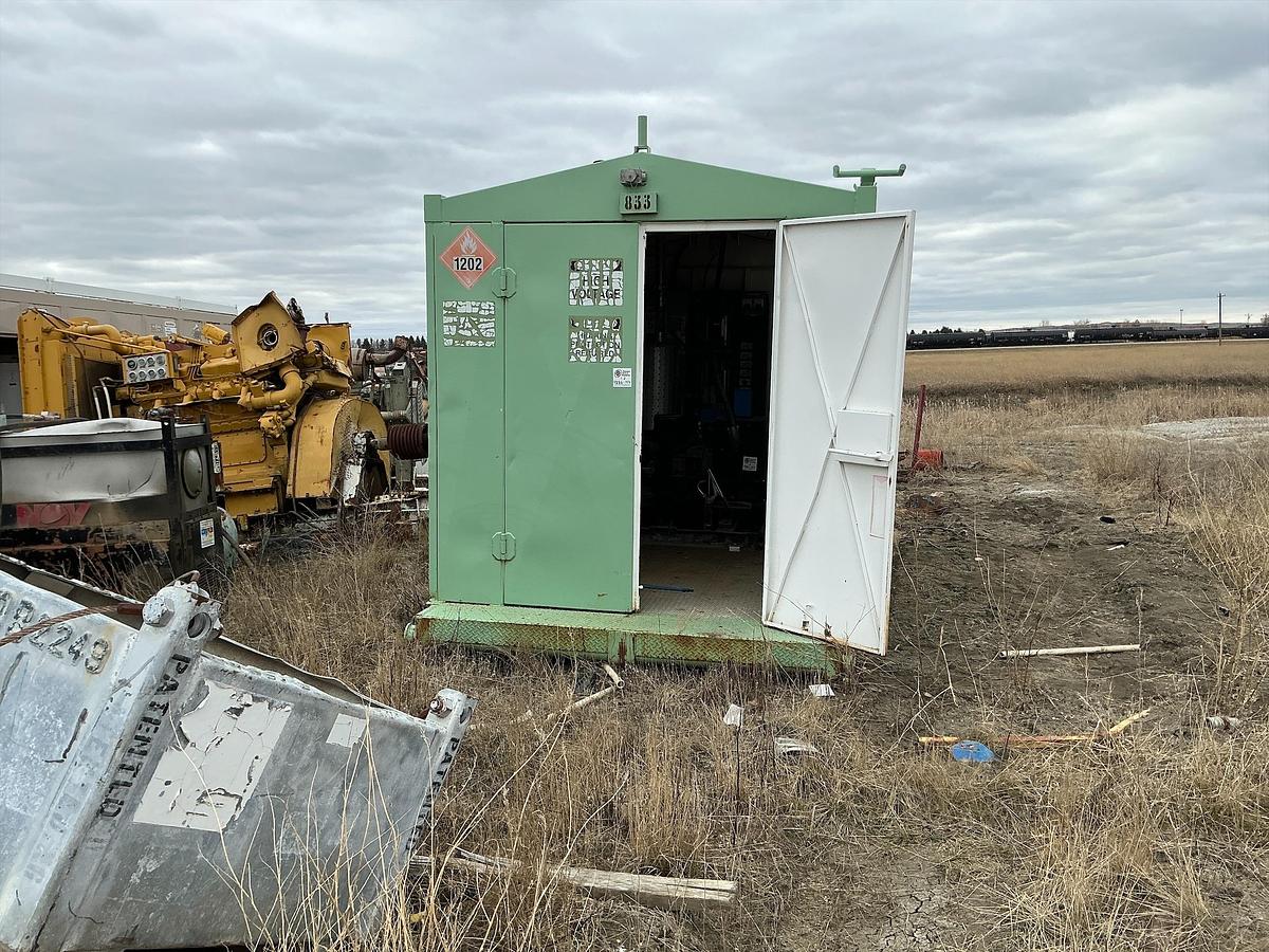 Used Welded Steel Generator Shed