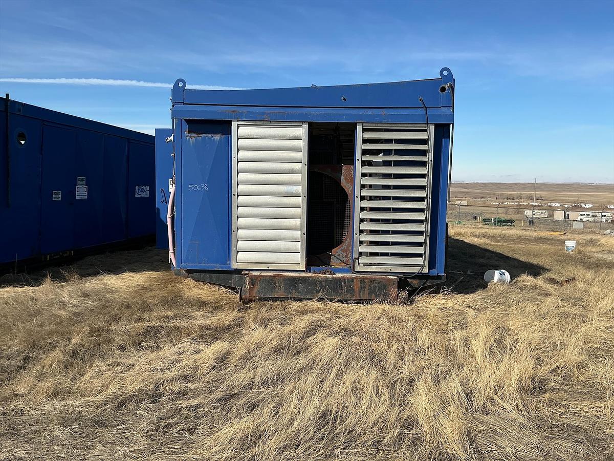 Used Mud Pump Skid Building, DDC Diesel Engine, RS-F1000 Pump