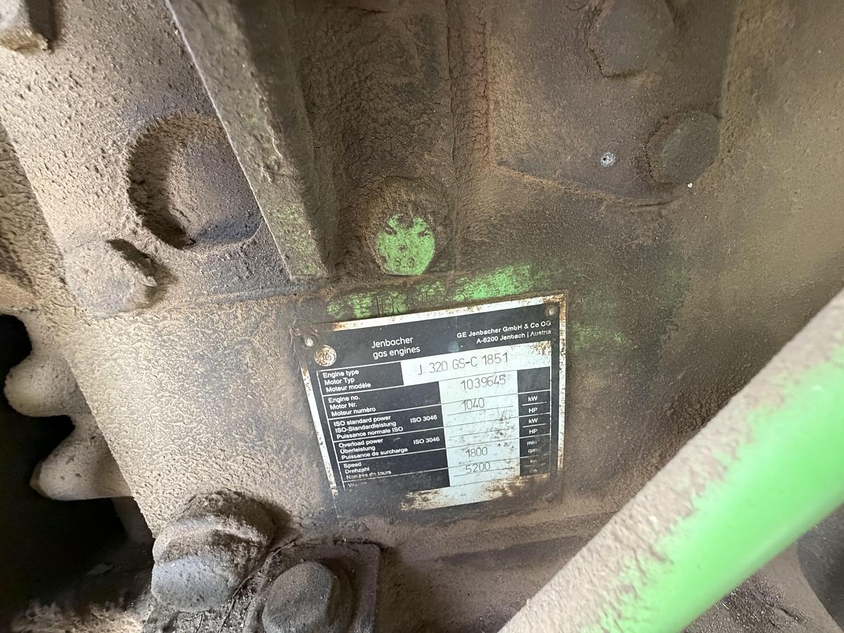 Used 2011 General Electric Jenbacher J320 Natural Gas Generator 1712KW