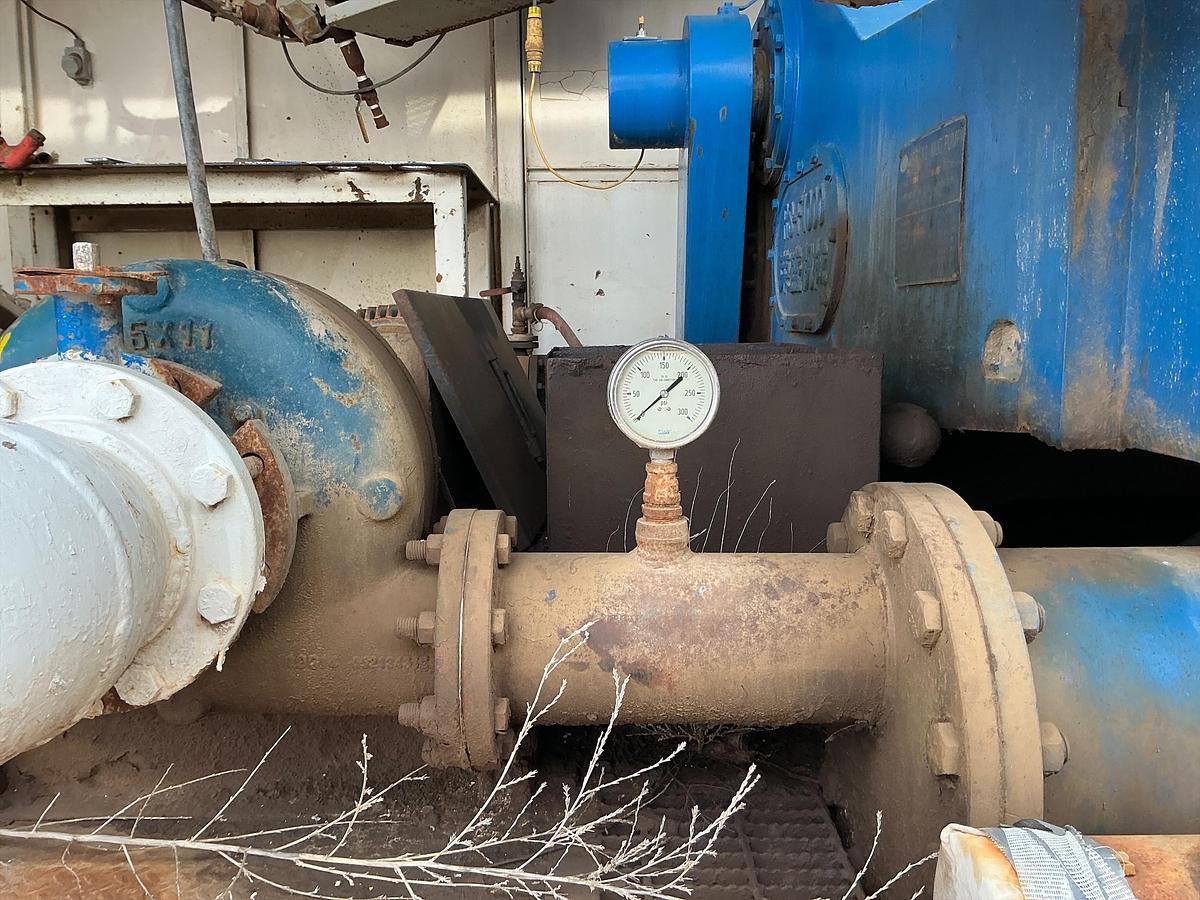 Used Mud Pump Skid Building w/ MTU Diesel Engine w/ RS-F1000 Pump