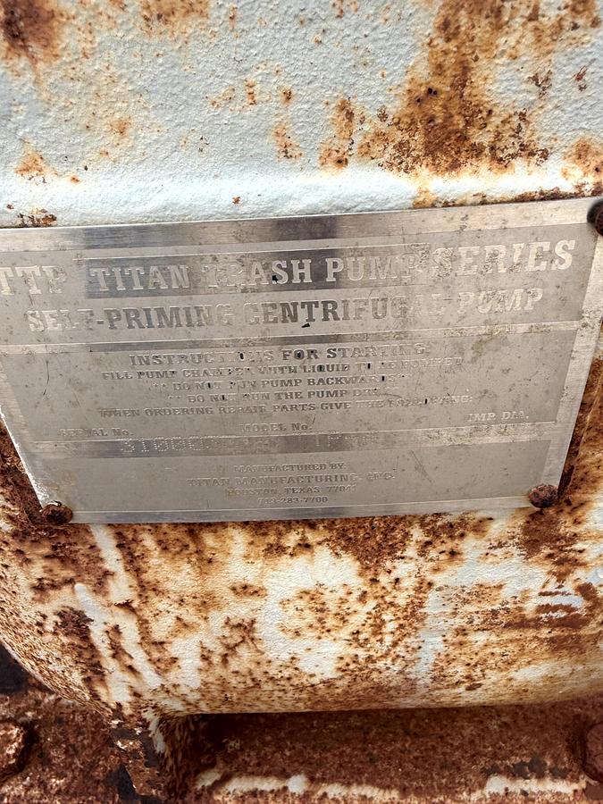 Used Titan Trash Centrifugal Pump
