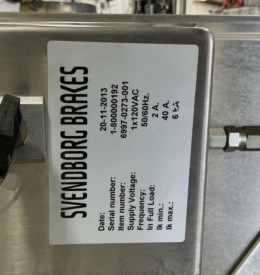 Used Hydraulic/Electric Belt Brake Controller