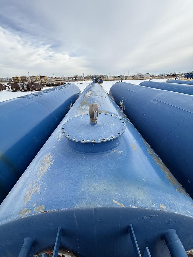 Used 15,000 Gallon Skidded Diesel Fuel Tank 