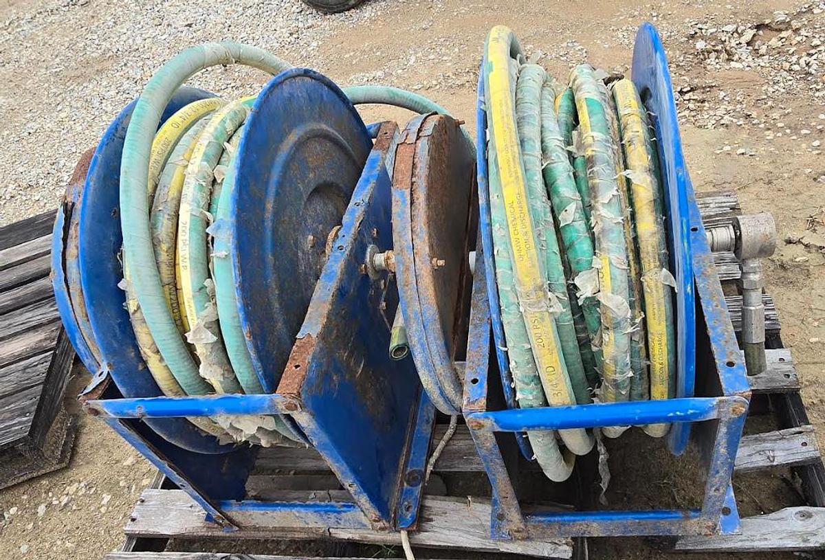 Used 3/4" Hydraulic Hose on Reel