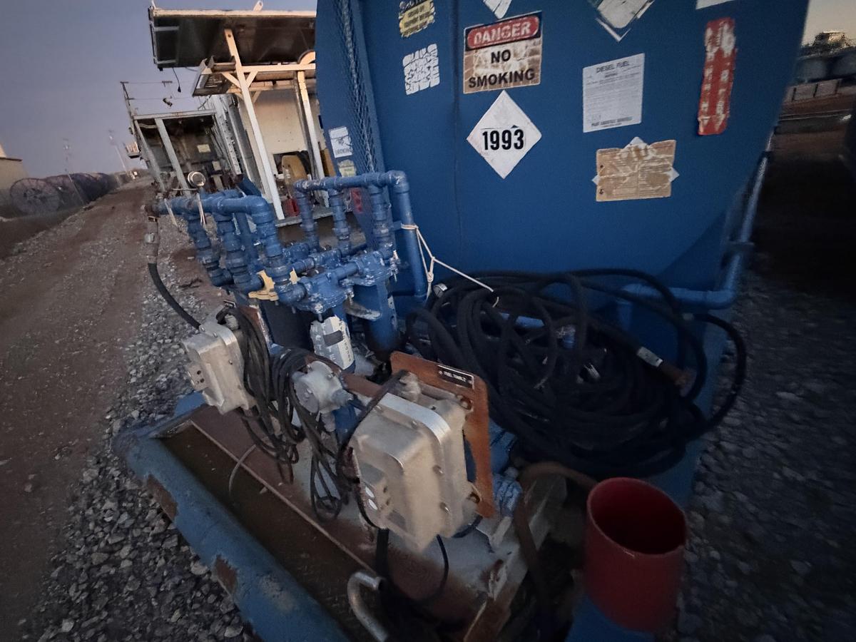 Used 15,000 Gallon Skidded Diesel Fuel Tank