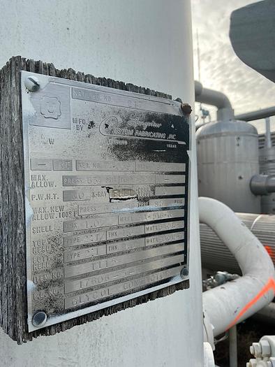 Used 54" x 30' x 634PSI, Glycol Contact Tower