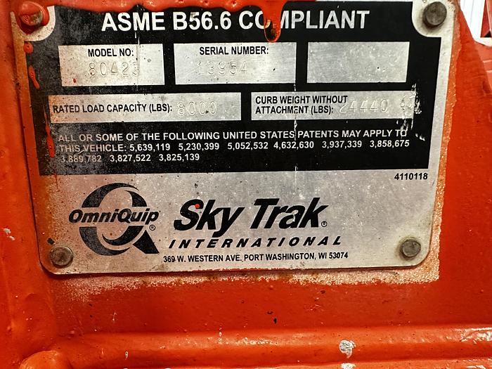 Used JLG SkyTrak 8042