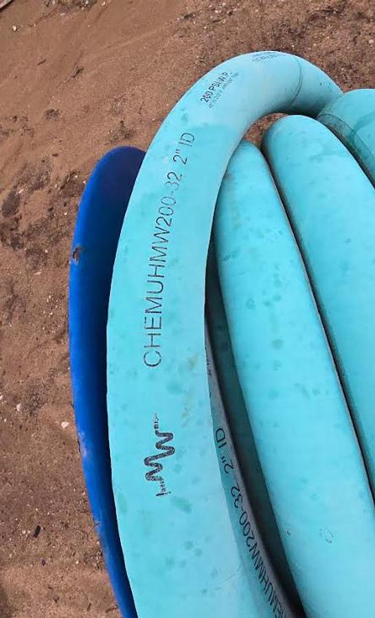 Used 2" Hydraulic Hose w/Valve on Cox Reel