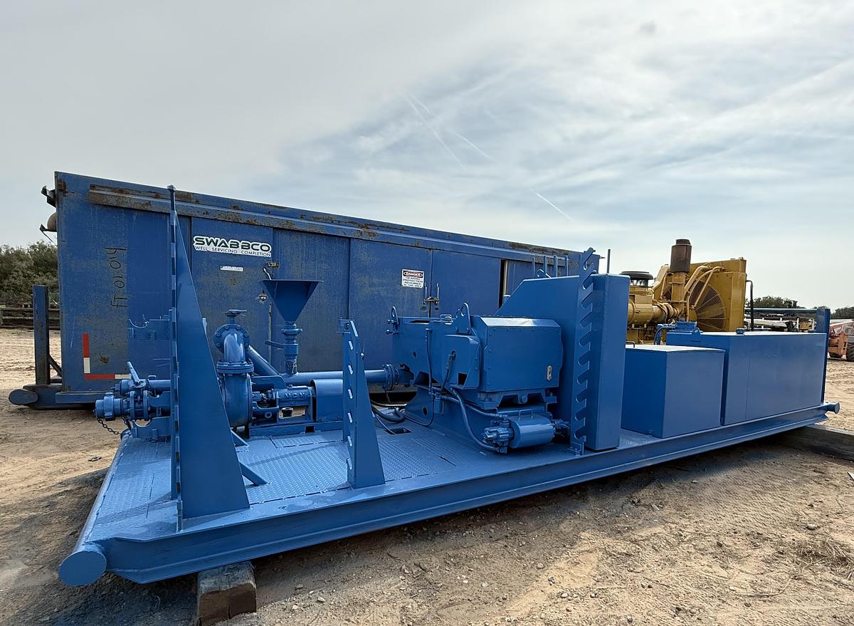 Used Kerr T-60 Triplex Pump Powered by C15 Engine