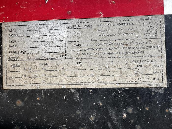 Used 2014 Trail King Side Dump