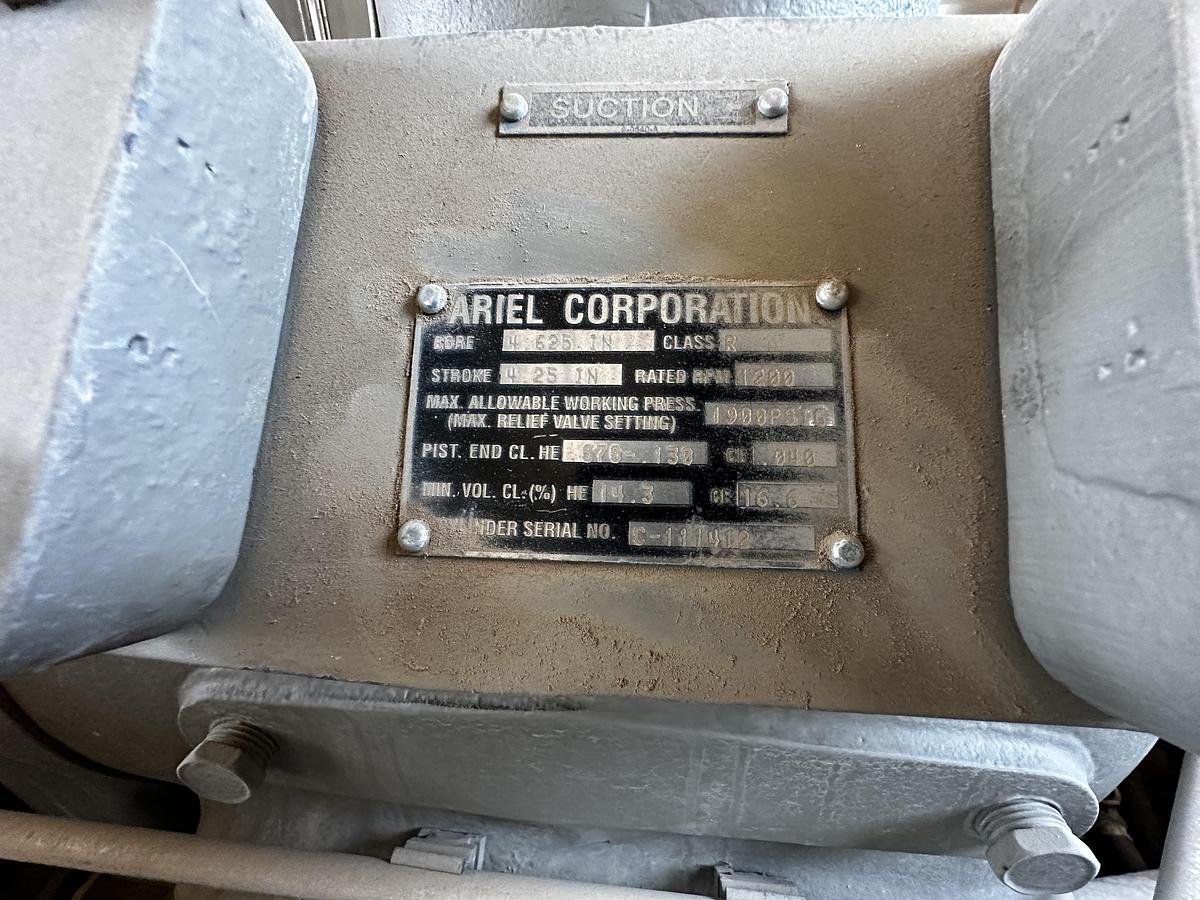 Used 2009 Ariel Corporation JGT/2 Two Stage Reciprocating Compressor