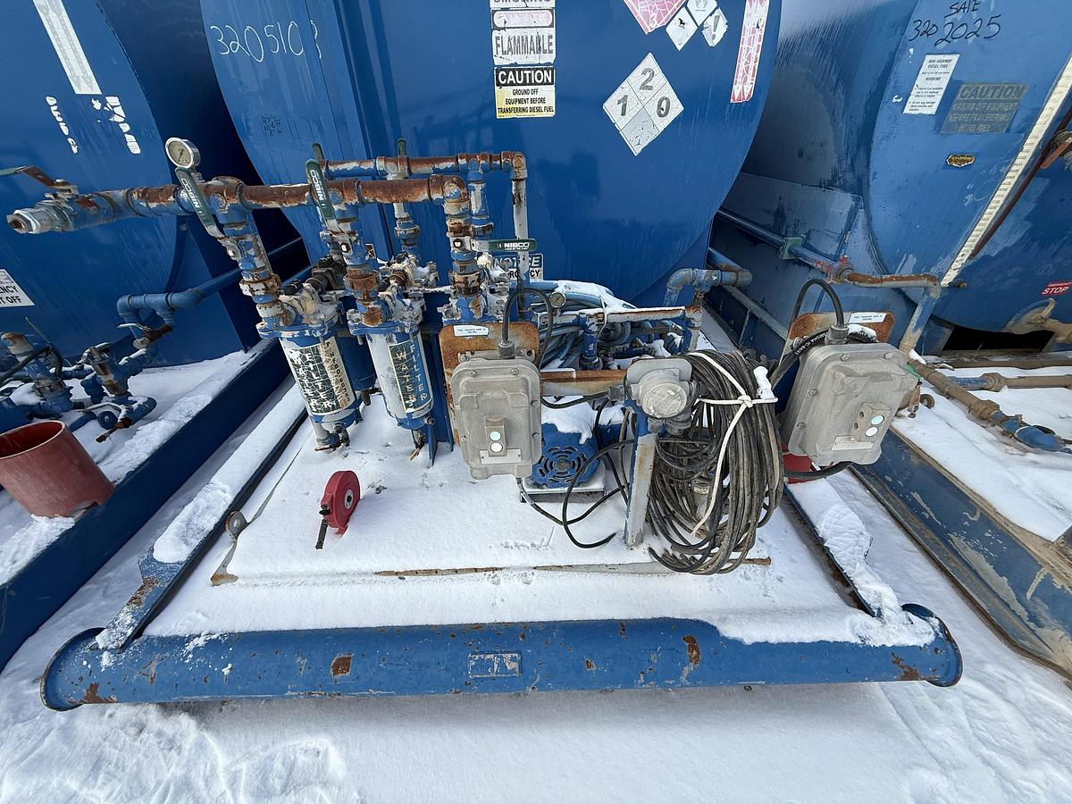 Used 15,000 Gallon Skidded Diesel Fuel Tank