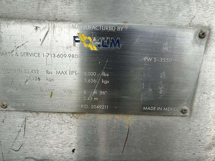 Used 2012 Forum Energy Technologies  PWS-3550 Power Catwalk