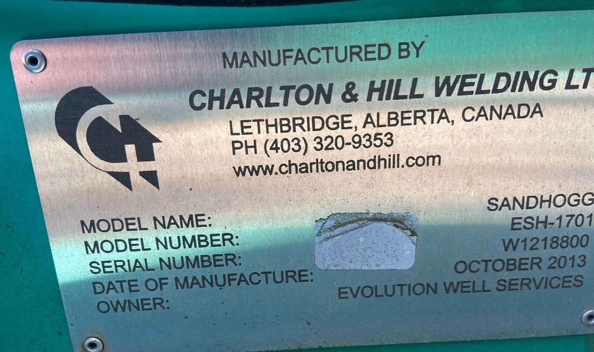 Used 2013 CHARLTON & HILL ESH-1701 T/A SAND HOGG TRAILER