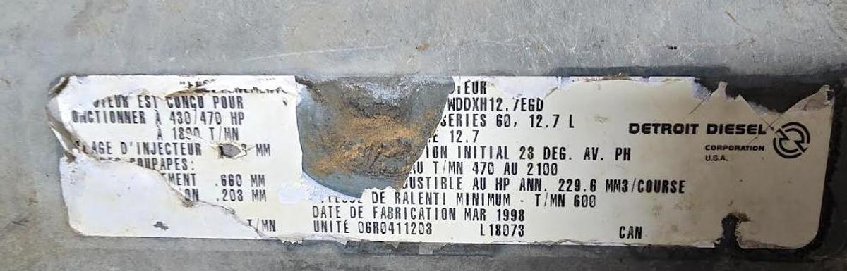 Used Detroit Diesel Series 60 12.7L