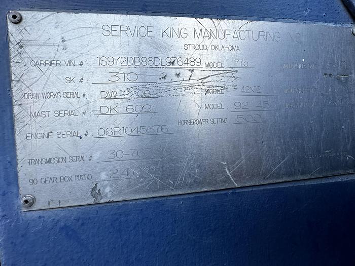 Used 2013 Service King SK-775 Drill Rig