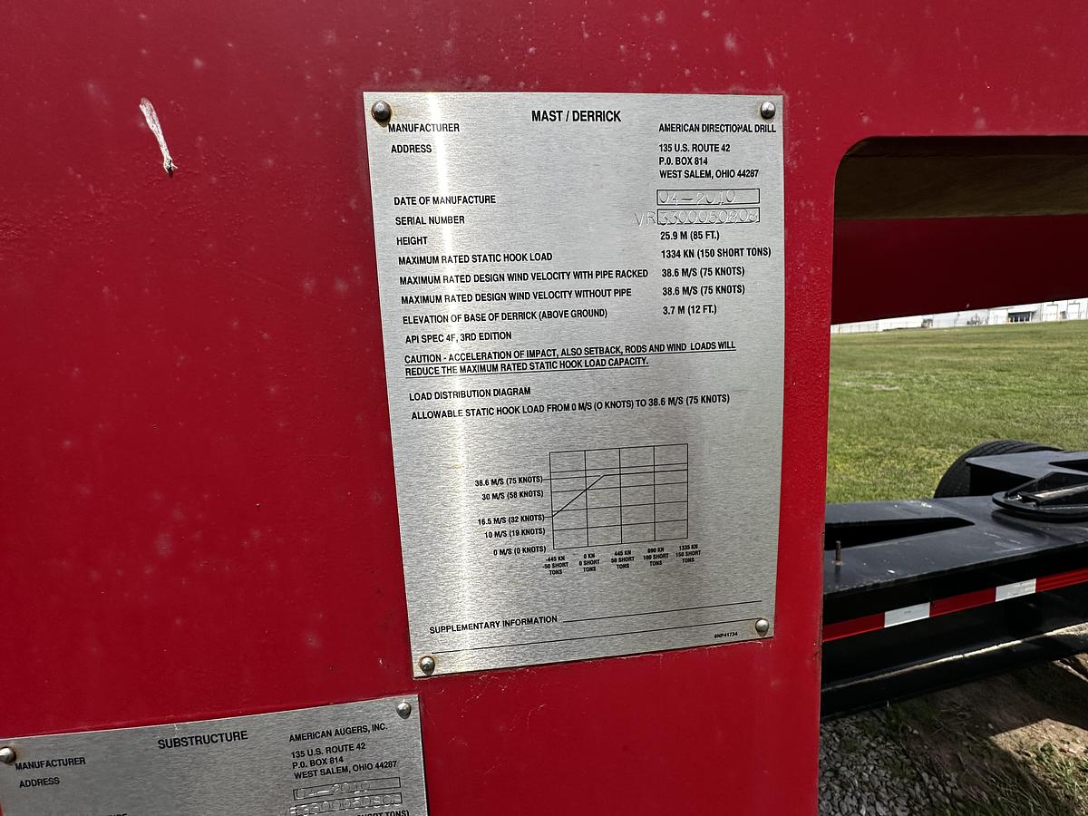 2010 Gefco / American Augers VR-330 Drill Rig